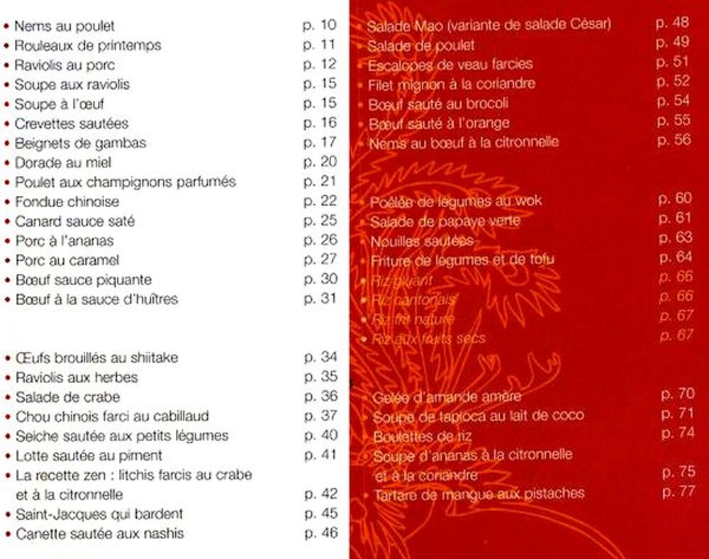 Red&eacute;couvrir LA CUISINE CHINOISE / prixportcompris Livres et BD
