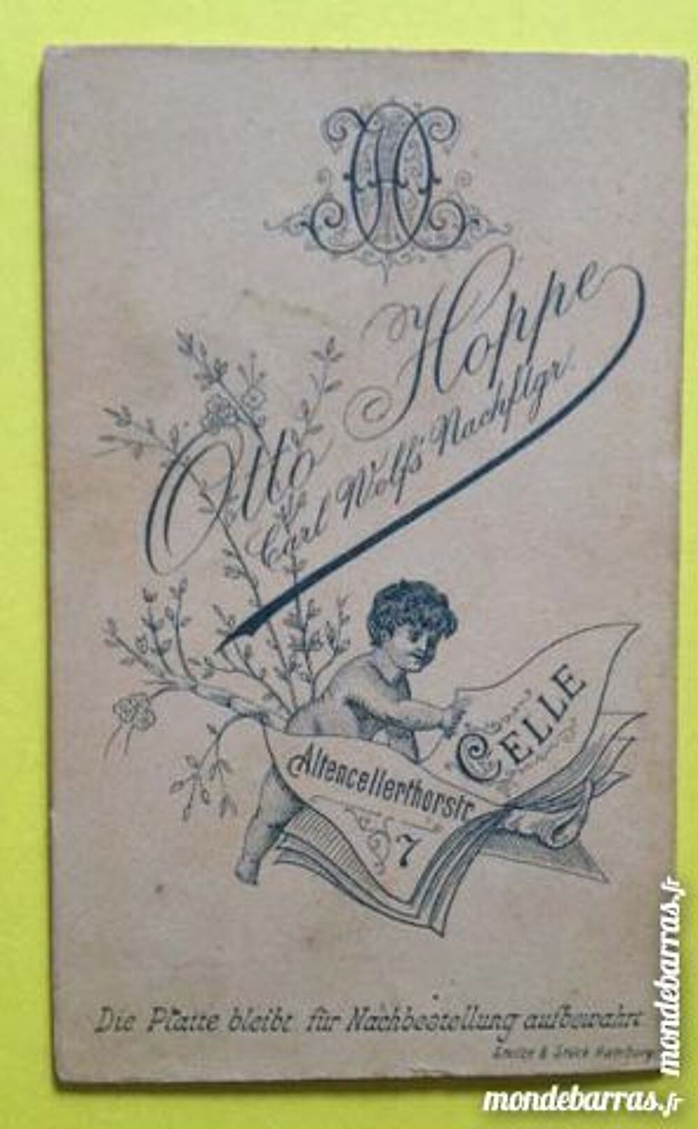 CDV Photo militaire - Otto Hoppe - Celle - Allemag 