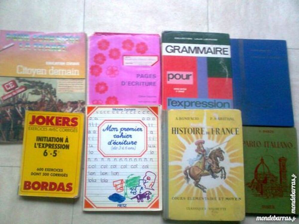 8 livres scolaires CE, CM, 6e, 5e, -zoe Livres et BD