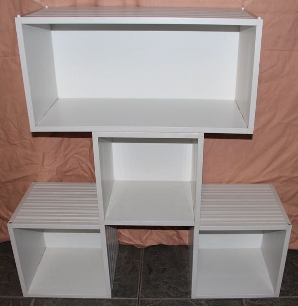 10 CUBES DE RANGEMENT EN PLASTIQUE MODULABLES Meubles