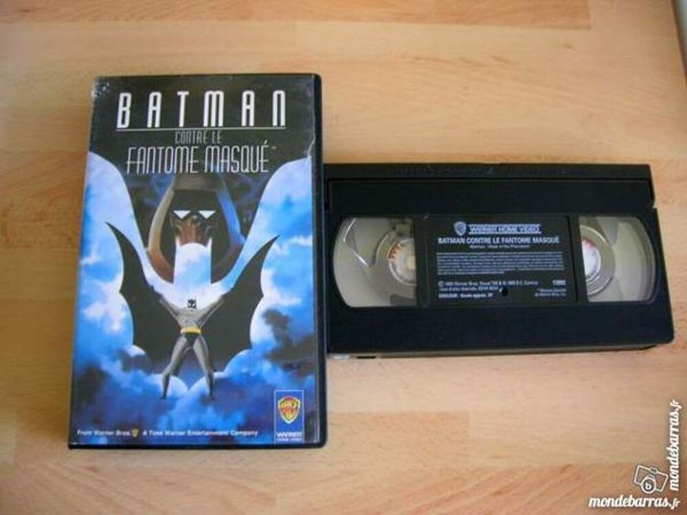 K7 VHS BATMAN contre le fant&ocirc;me masqu&eacute; DESSIN ANIM DVD et blu-ray