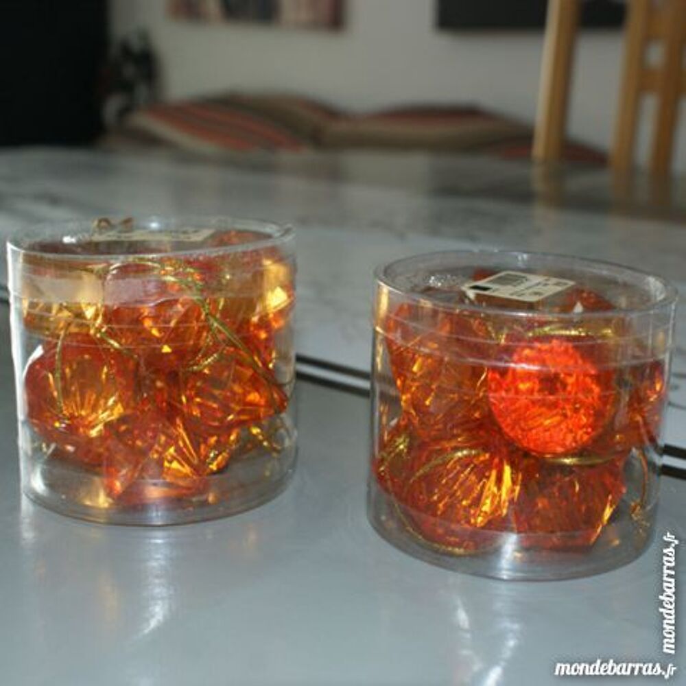 Pampilles diamant Orange translucide - Casa Décoration