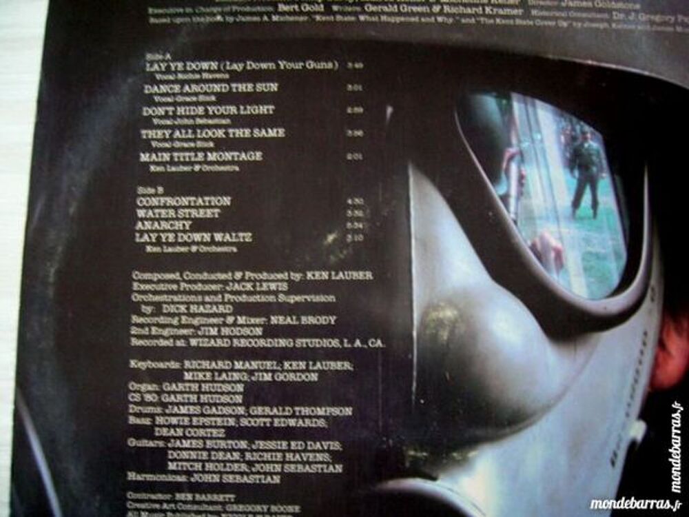 33 TOURS KENT STATE Avec GRACE SLICK - BOF CD et vinyles