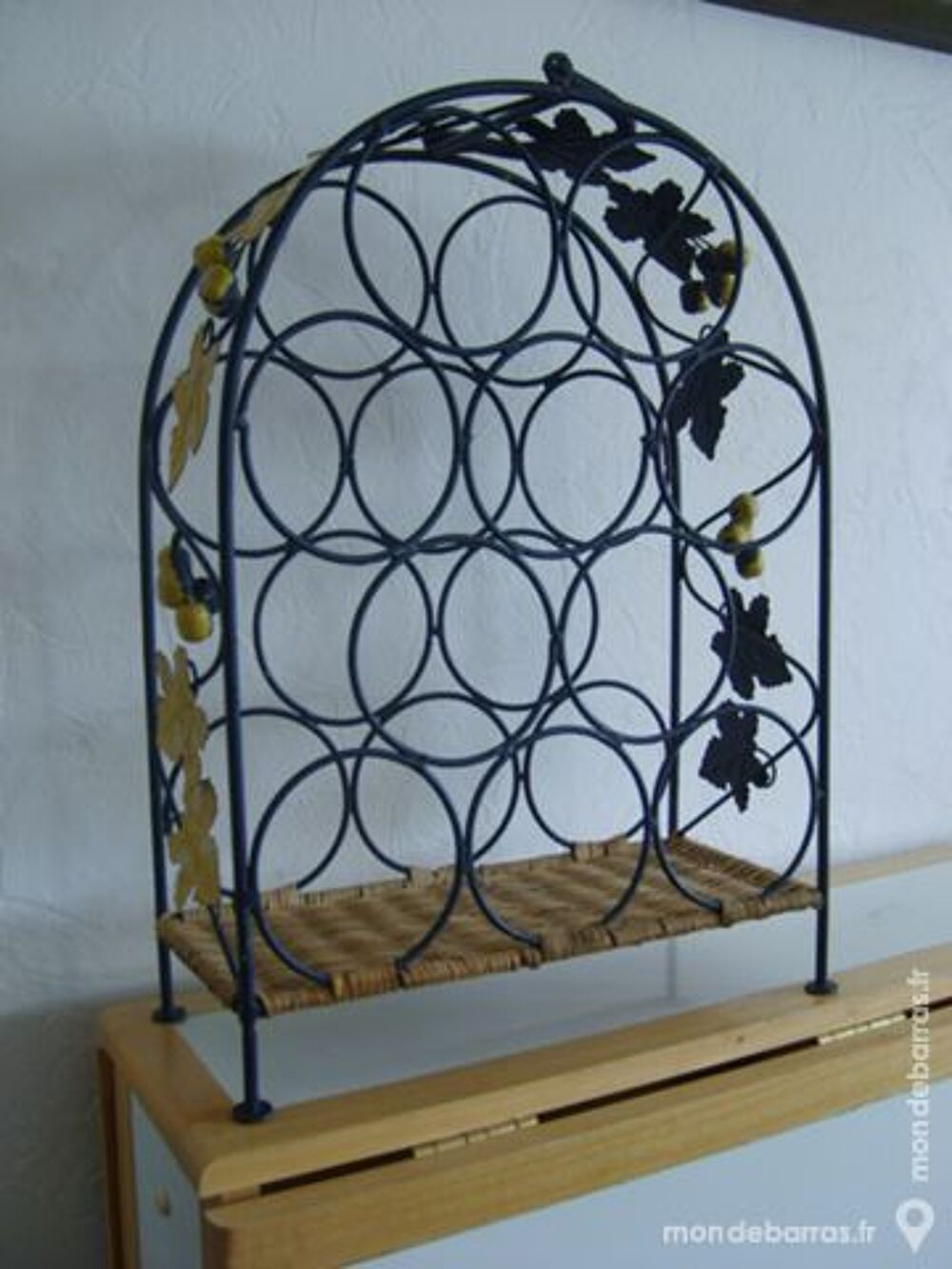 Porte bouteilles en fer forg&eacute; Décoration