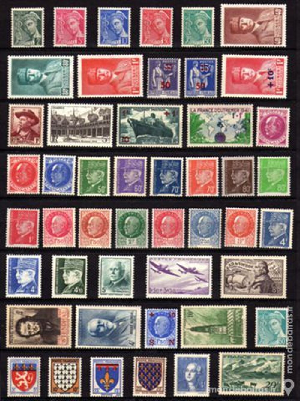 LOT N&deg; 1 - 43 Timbres France NEUFS 