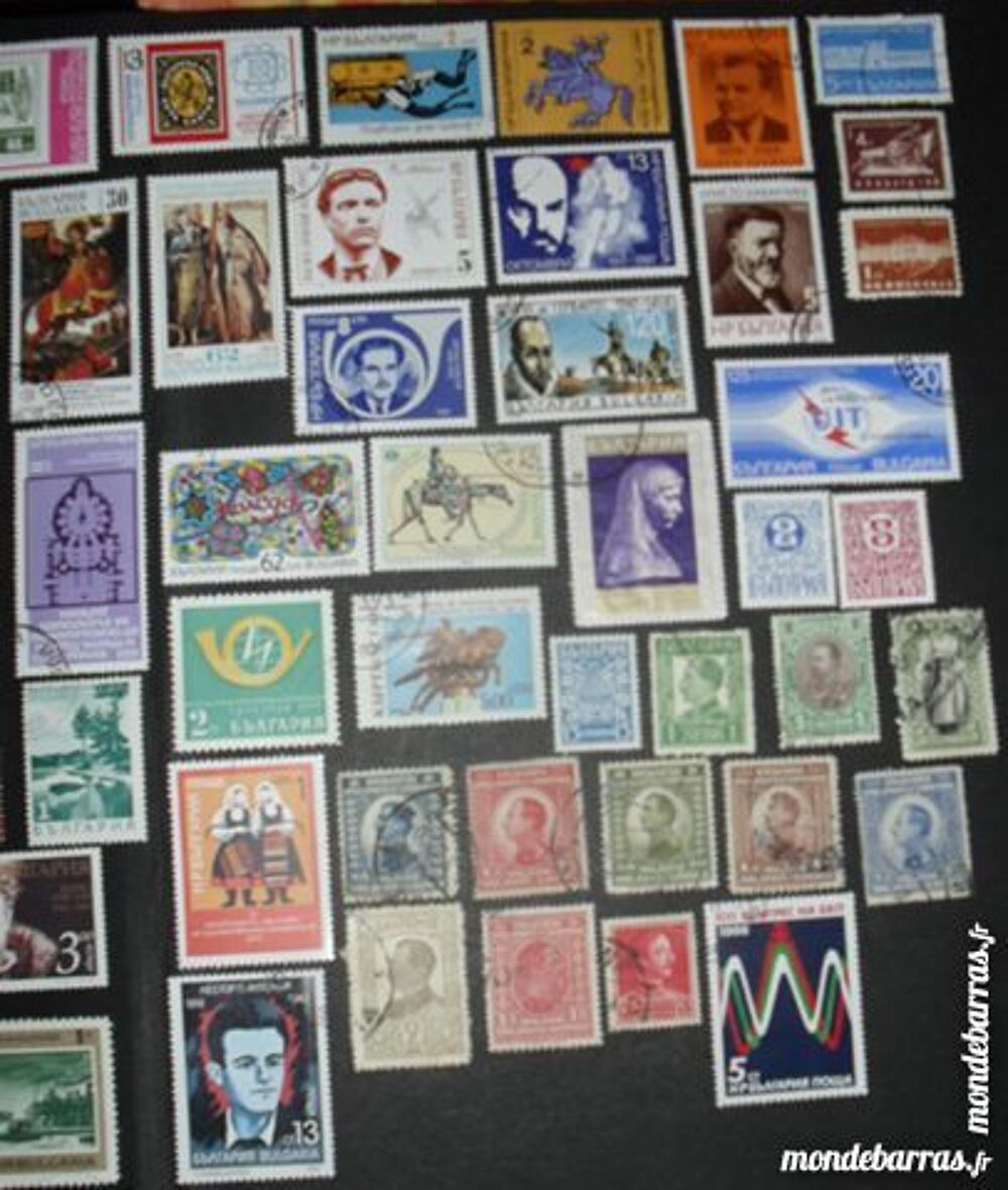 68 timbres oblit&eacute;r&eacute;s de Bulgarie 