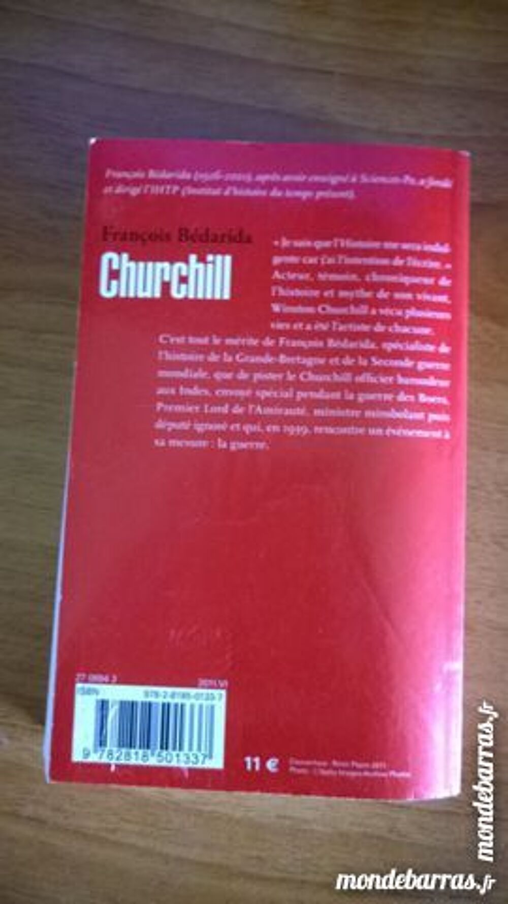 Fran&ccedil;ois B&eacute;darida - Churchill Livres et BD