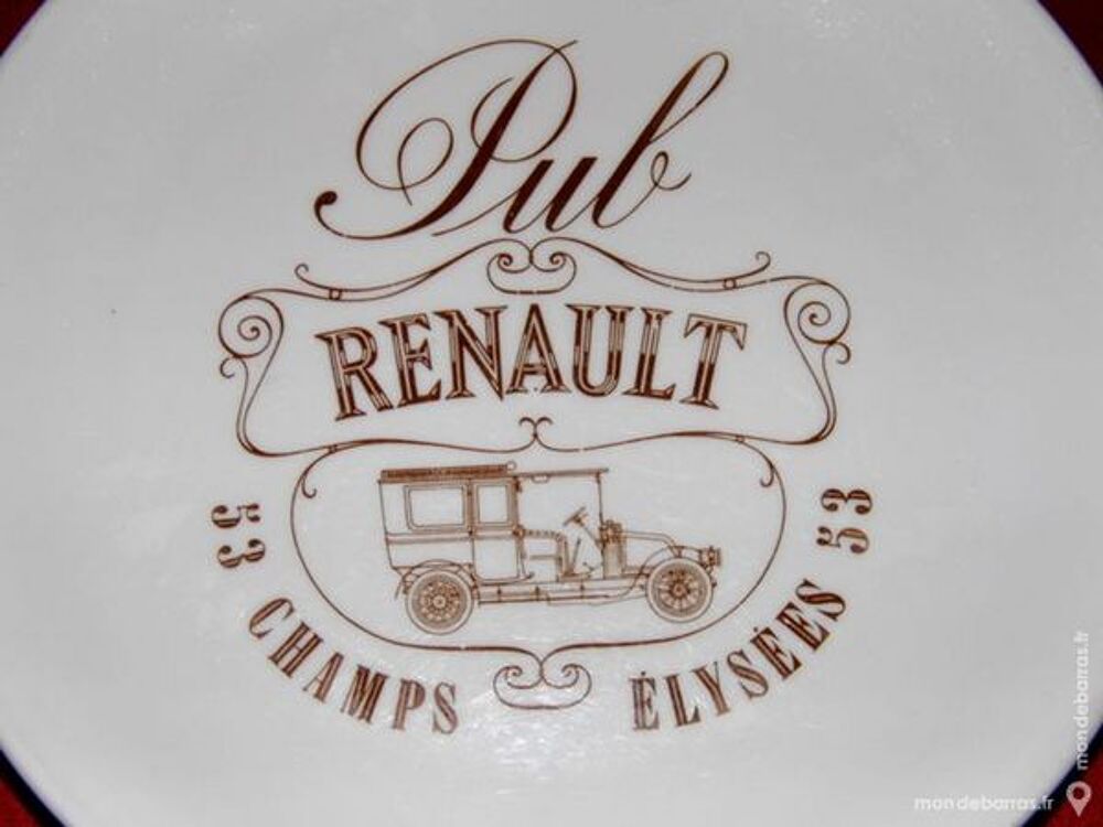 Assiette publicitaire RENAULT BAUSCHER WEIDEN Décoration