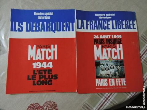 2 numeros Paris Match : 1944 ils dbarquent 15 Pantin (93)