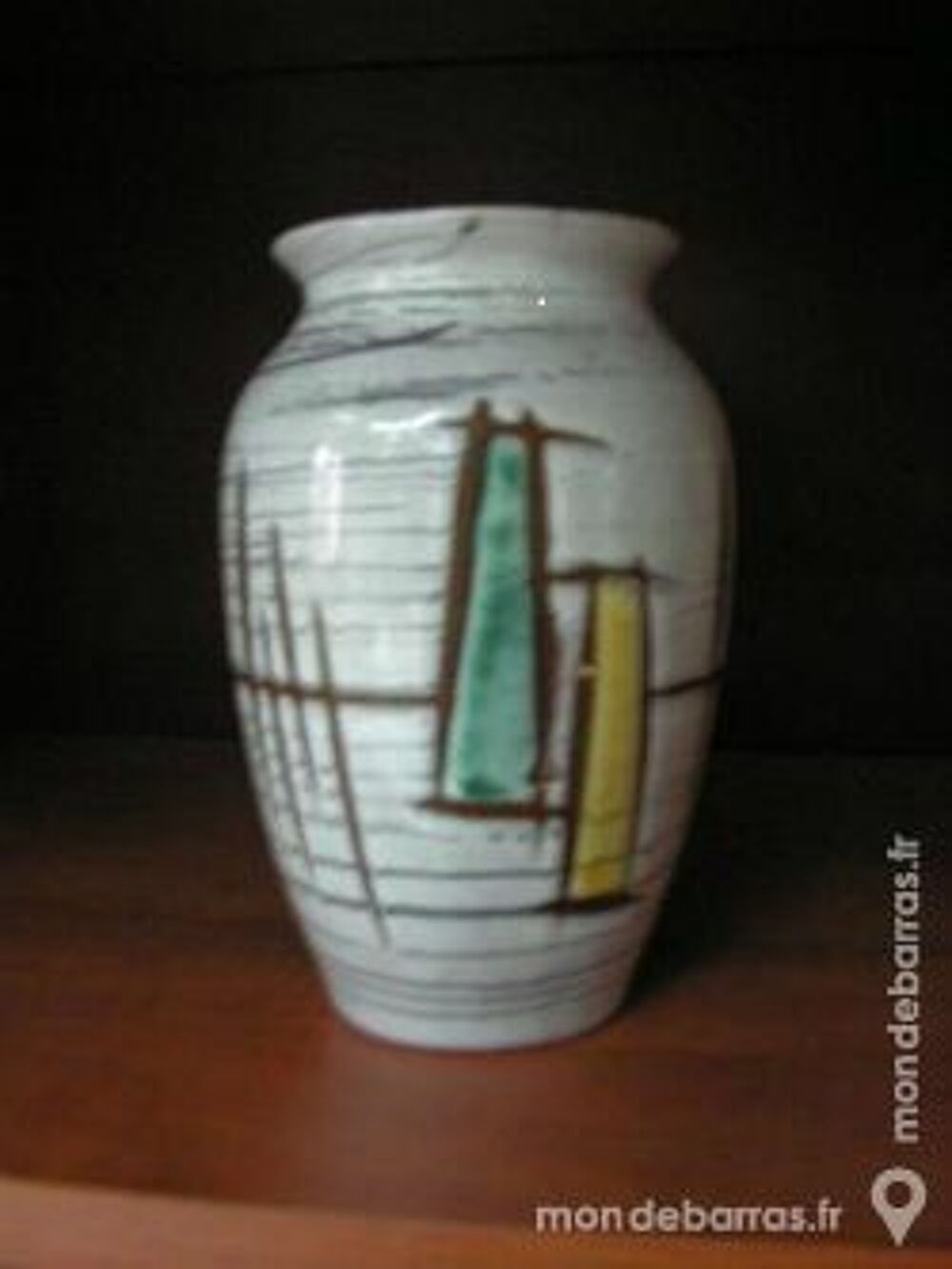 Vase contemporain, motif : psych&eacute;d&eacute;lique Décoration