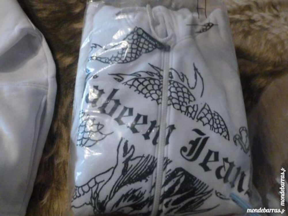 2 JOGGINGS COMPLETS BLANCS Vêtements