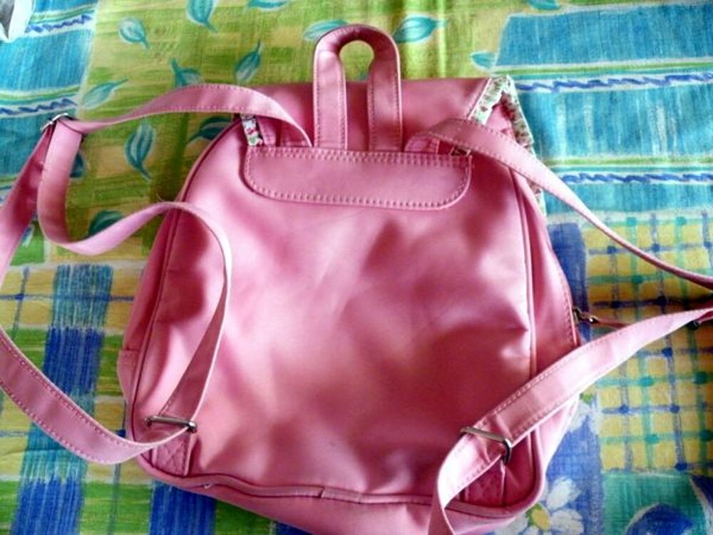 sac a dos rose dessin chien Maroquinerie