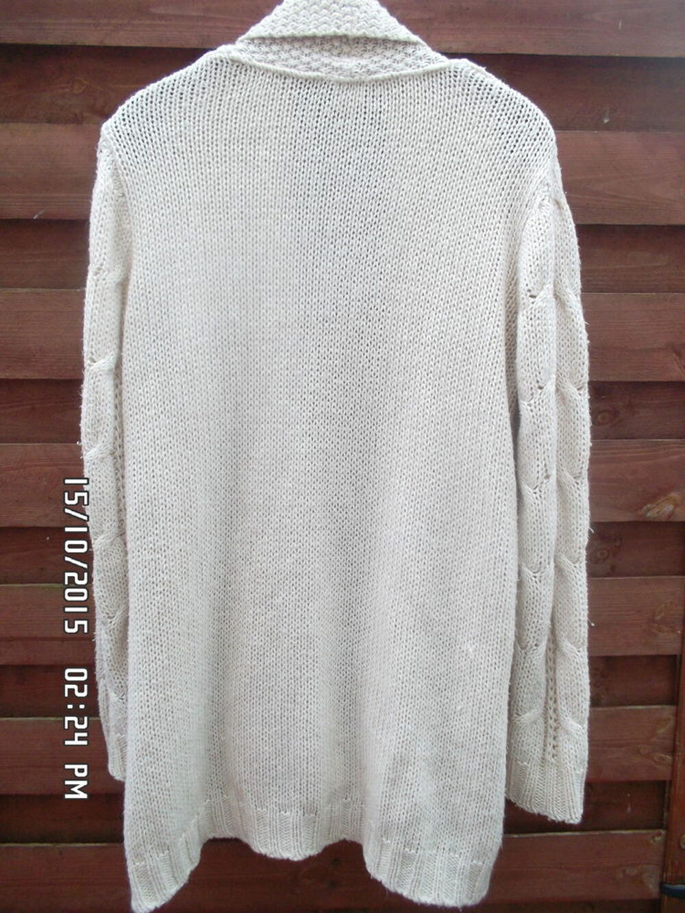 GILET ECRU CAMAIEU*JUSTE 2E*KIKI60230 Vêtements