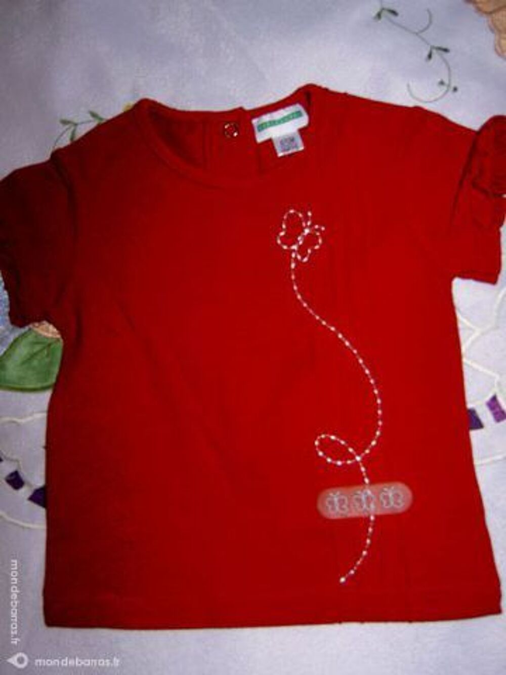 Fille 6 mois tee shirt rouge VERT BAUDET Vtements enfants