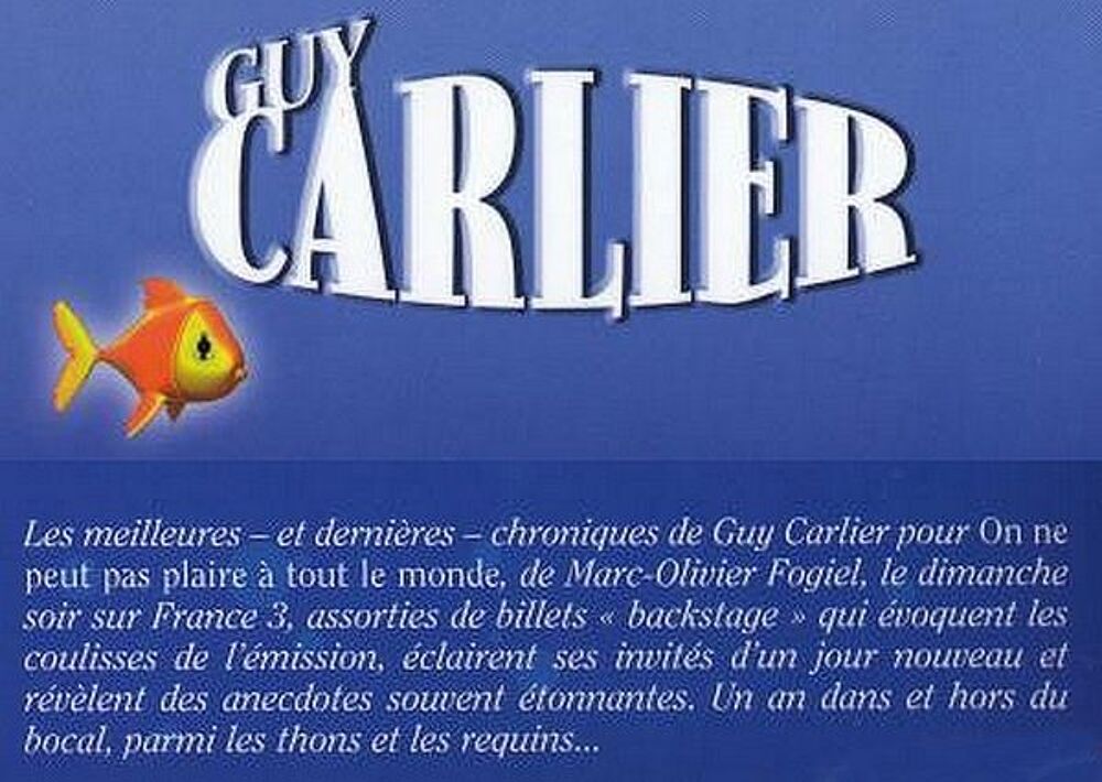 CARLIER - un an dans le bocal / prixportcompris Livres et BD