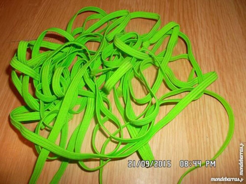 &eacute;lastique vert fluo et noir*juste 1e*kiki60230 Jeux / jouets