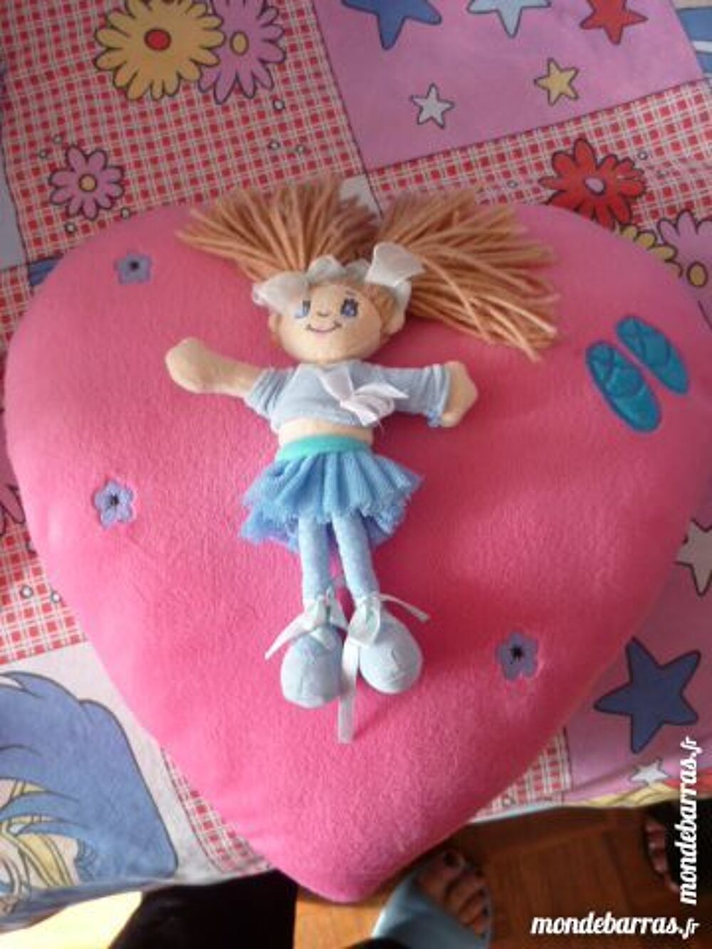 peluche enfant fille danseuse coeur ballerine joue Jeux / jouets