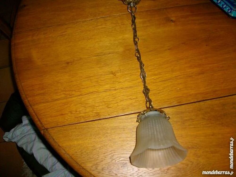 petite suspension bronze et laiton Décoration
