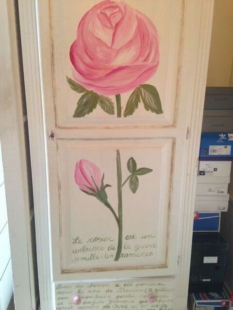 Je vends chambre enfant/fille en bois peint à la main : 450 Toulouse (31)