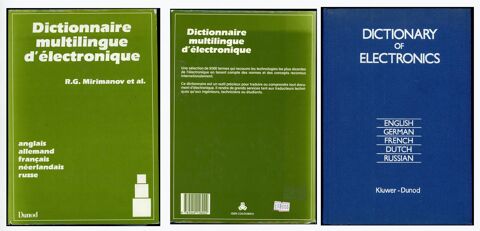 Dictionnaire multilingue d'lectronique (5 langues)  25 Saint-Laurent-de-Mure (69)