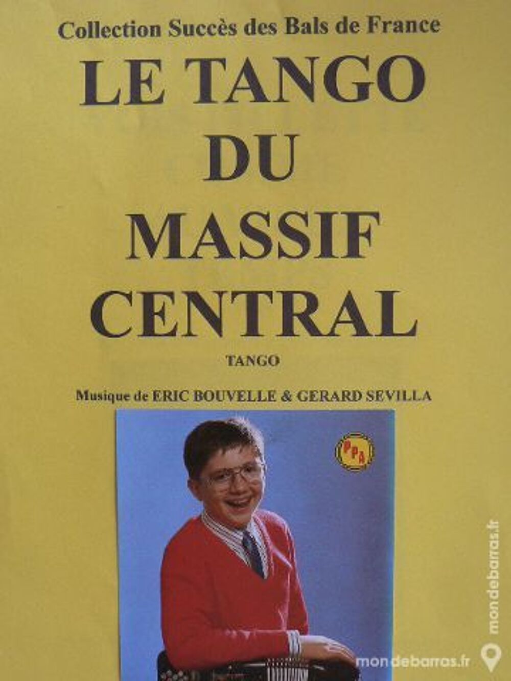 Accord&eacute;on: TANGO DU MASSIF CENTRAL de E. BOUVELLE Instruments de musique