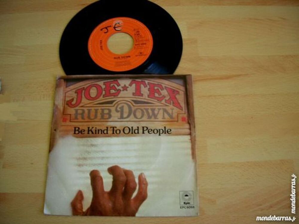45 TOURS JOE TEX Rub down/Be kind to old people CD et vinyles