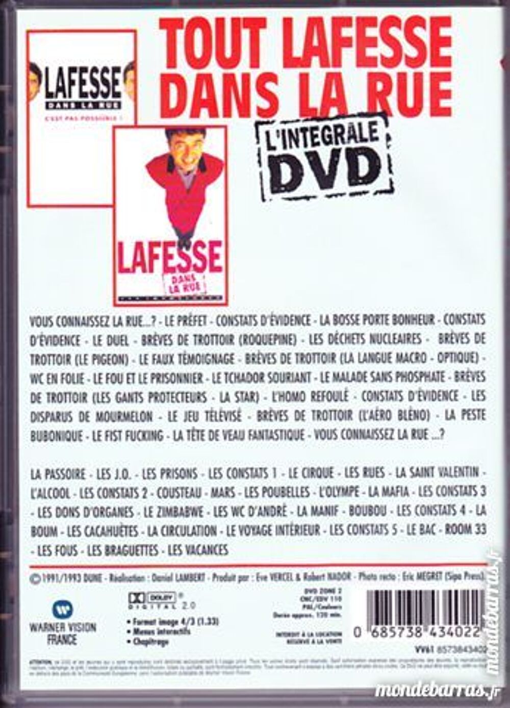 Tout Lafesse dans la rue - L'integrale DVD DVD et blu-ray