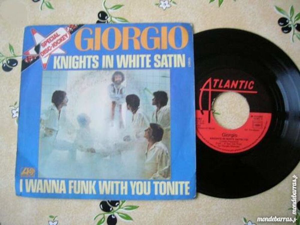 45 TOURS GIORGIO MORODER Knights in white satin CD et vinyles