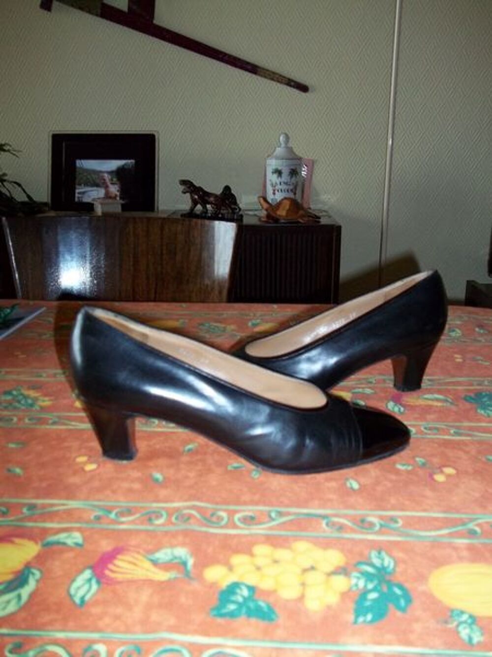 Chaussures noires en cuir Chaussures