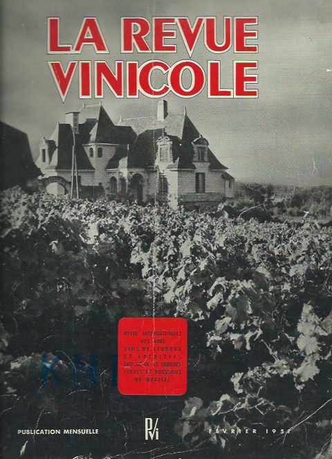 Livre , la revue vinicole 1951 24 Tours (37)