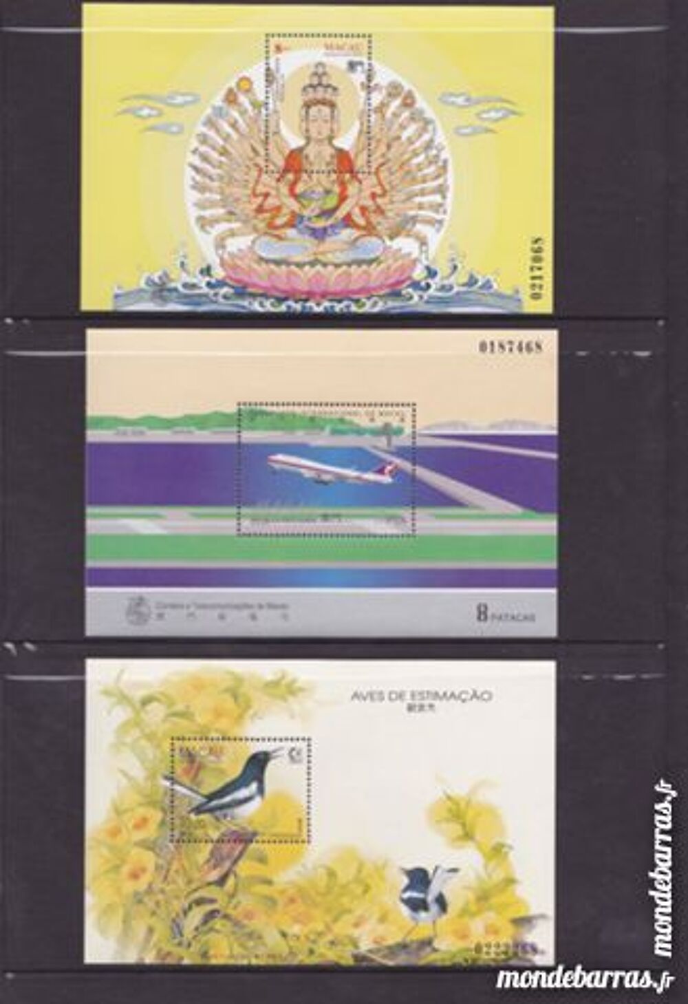 Timbres macao neufs ann&eacute;e compl&egrave;te 1995+6 blocs 