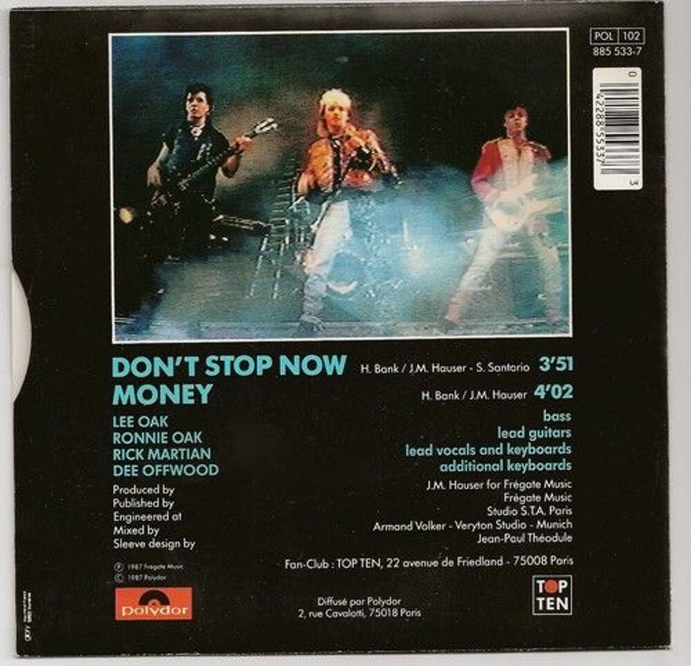 Daily News Don't stop now/Money CD et vinyles