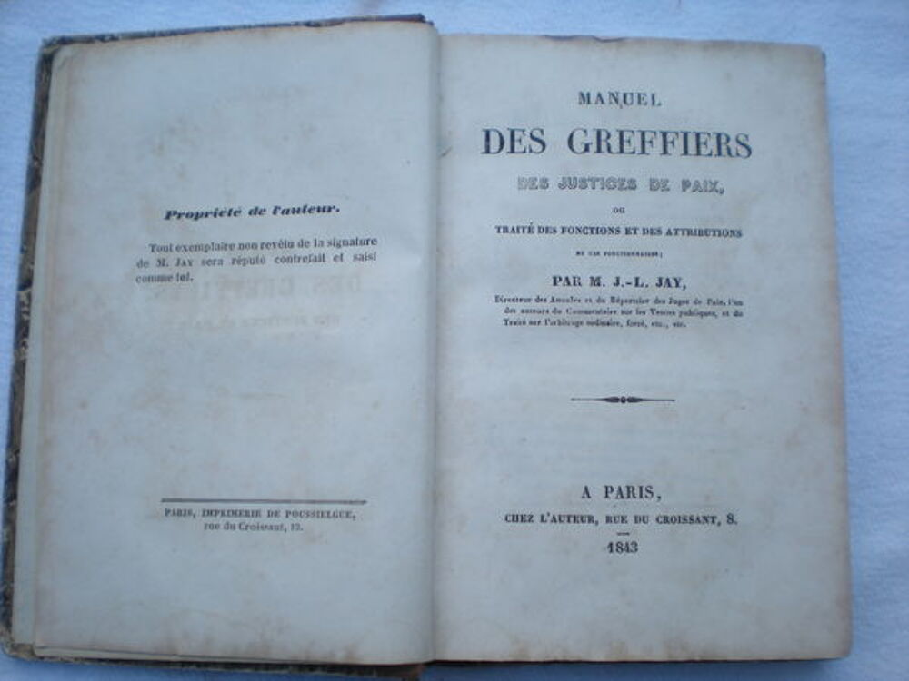manuel des gr&eacute;ffiers Livres et BD