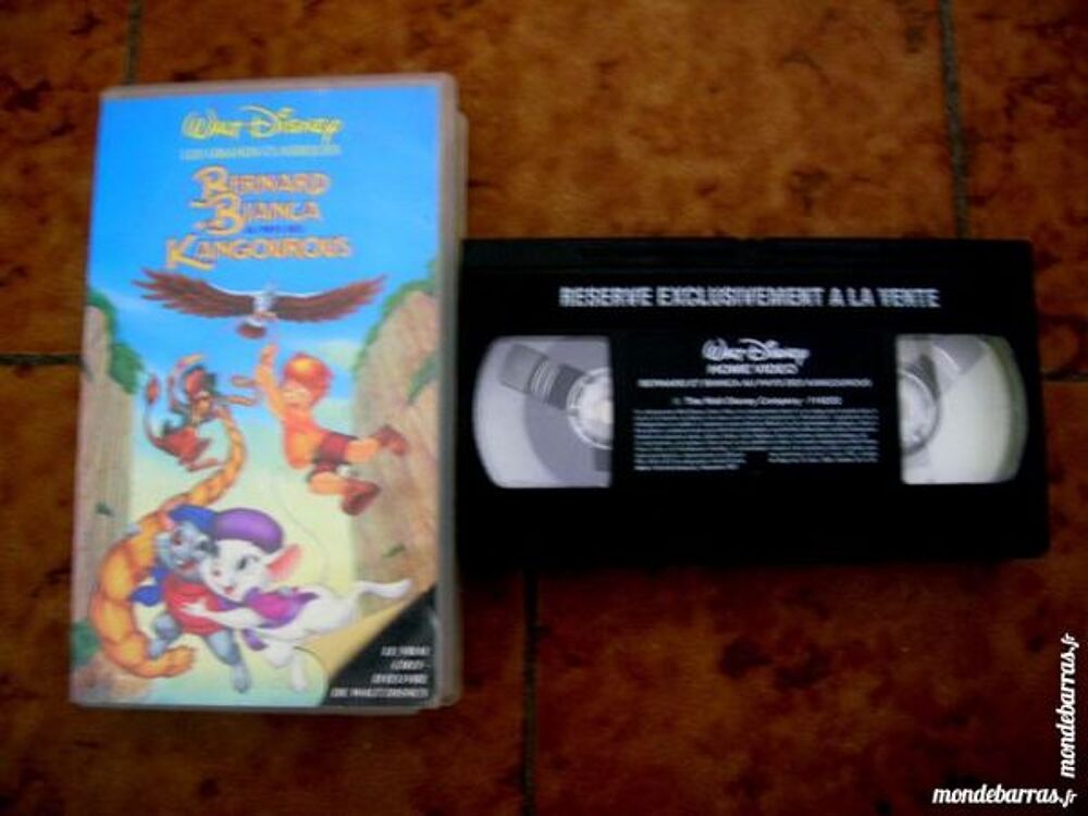K7 VIDEO BERNARD et BIANCA AU PAYS DES KANGOUROUS DVD et blu-ray