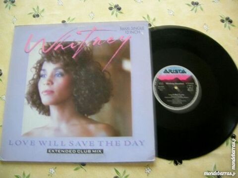MAXI 45 TOURS WHITNEY HOUSTON Love will save the d 13 Nantes (44)