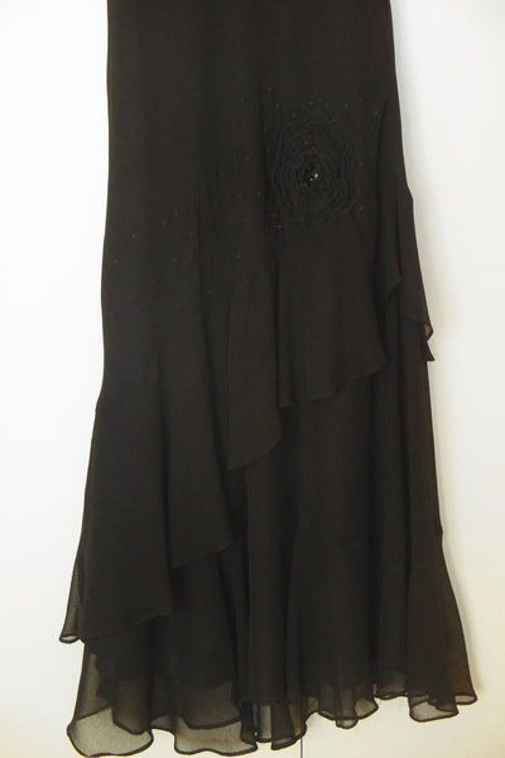 ROBE DE SOIREE NOIRE LONGUE. 5292 Vtements