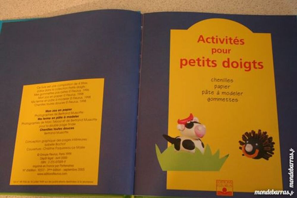 Livre : Activit&eacute;s pour petits doigts MIROTON Livres et BD