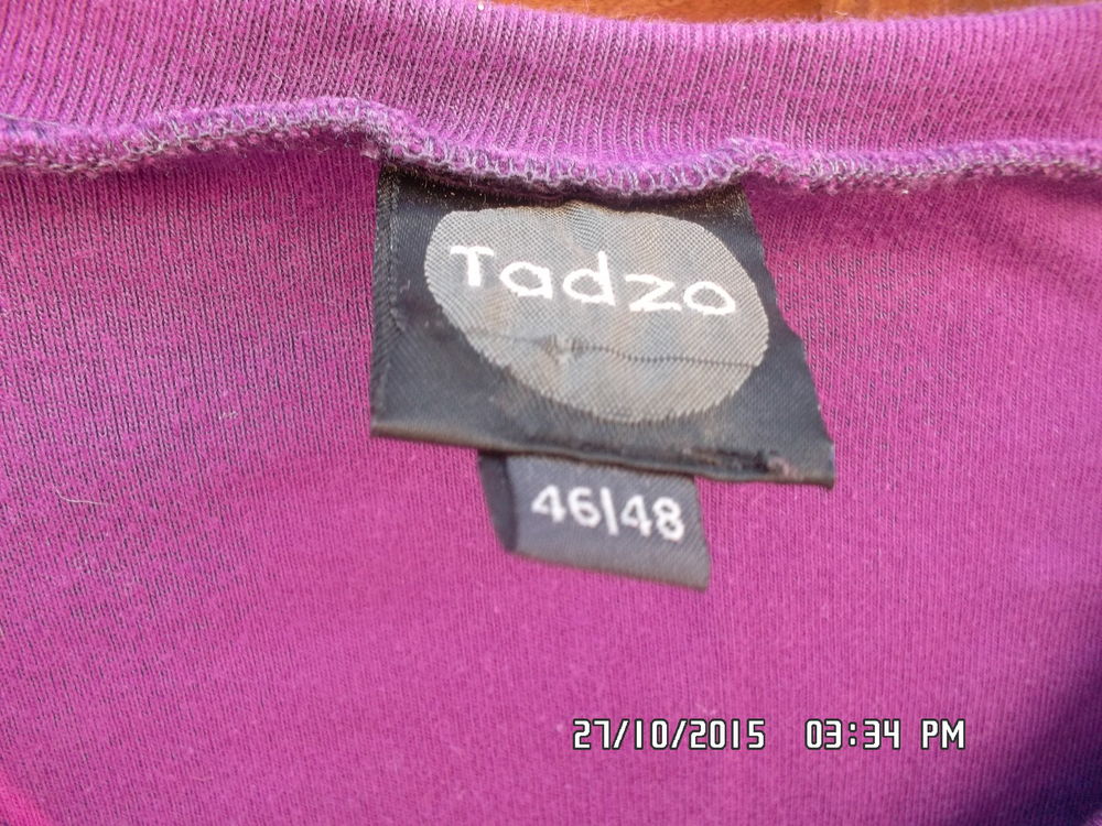 TEE SHIRT VIOLET TETE DE MORT*JUSTE 3E*KIKI60230 Vêtements
