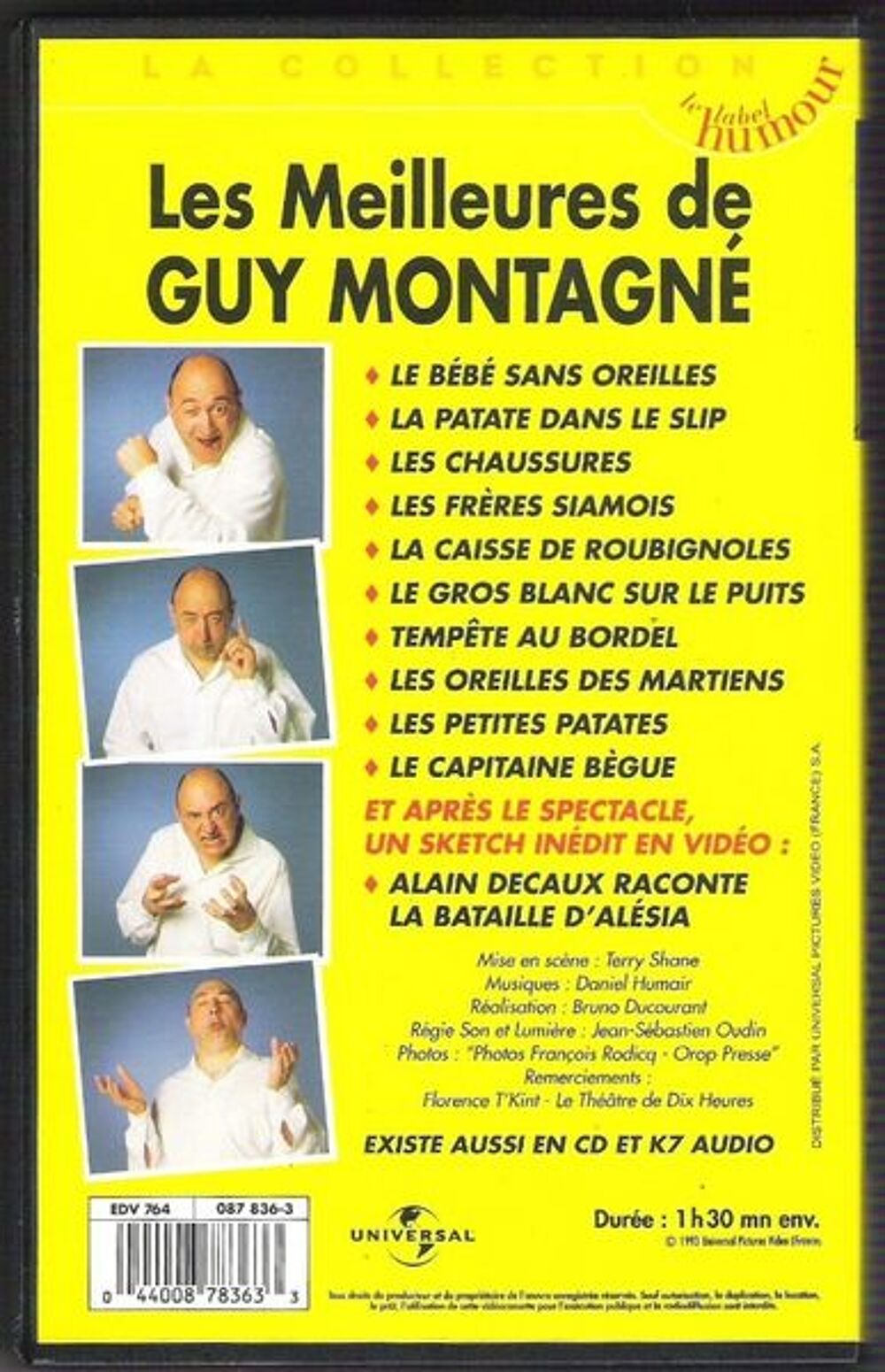 cassette vhs vid&eacute;o humour Les meilleures de Guy Montagn&eacute; DVD et blu-ray