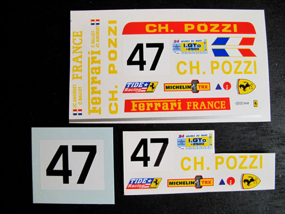 Ferrari 512BB LM 1/18 planche DECALS 