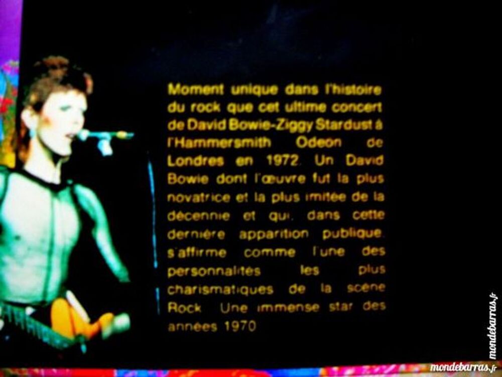 K7 VIDEO DAVID BOWIE ZIGGY STARDUST and THE SPIDER DVD et blu-ray