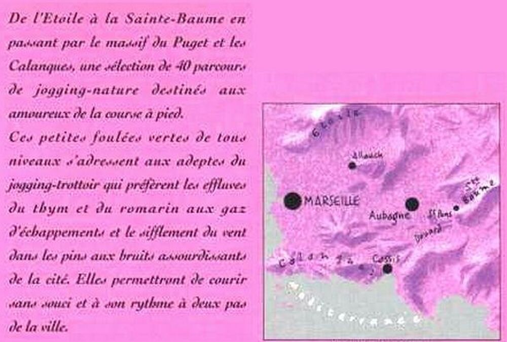 JOGGING - NATURE - MARSEILLE / les-livres-de-jac Livres et BD