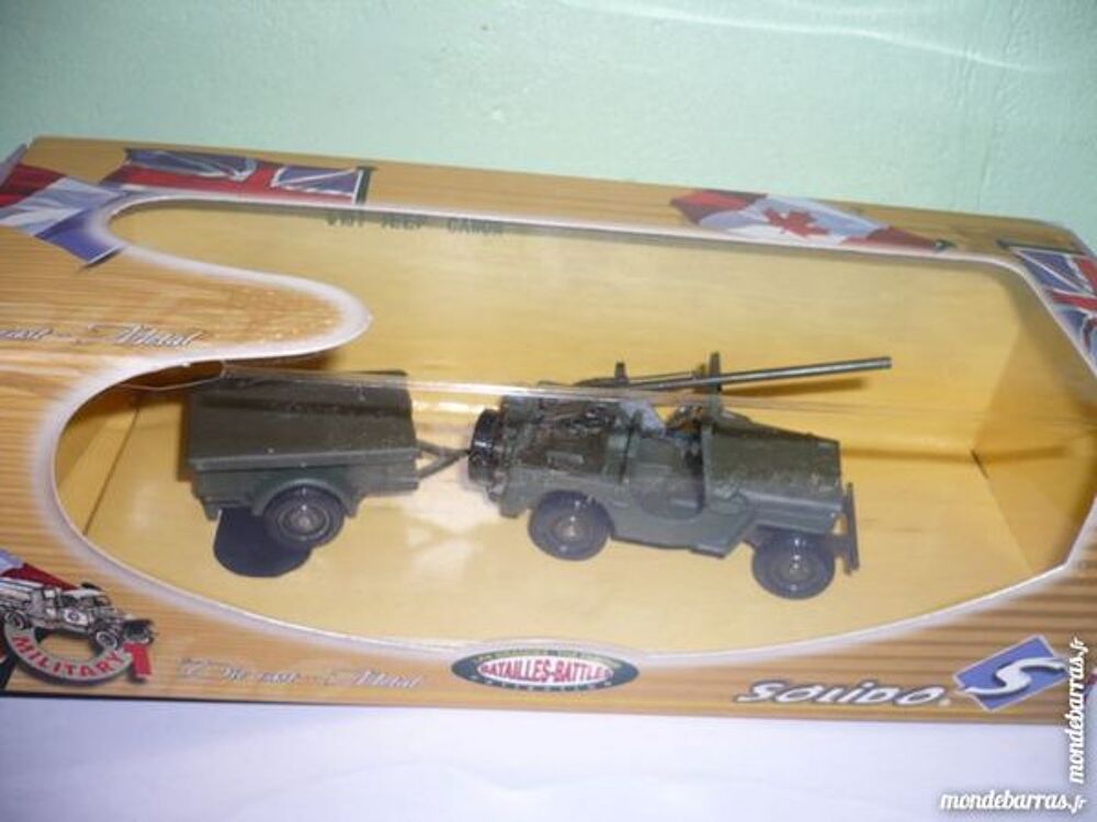 SOLIDO MILTARY JEEP CANON N&deg;6157 Jeux / jouets