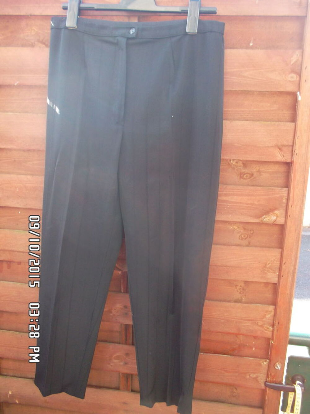 PANTALON DE VILLE NOIR*JUSTE 3E*KIKI60230 Vêtements