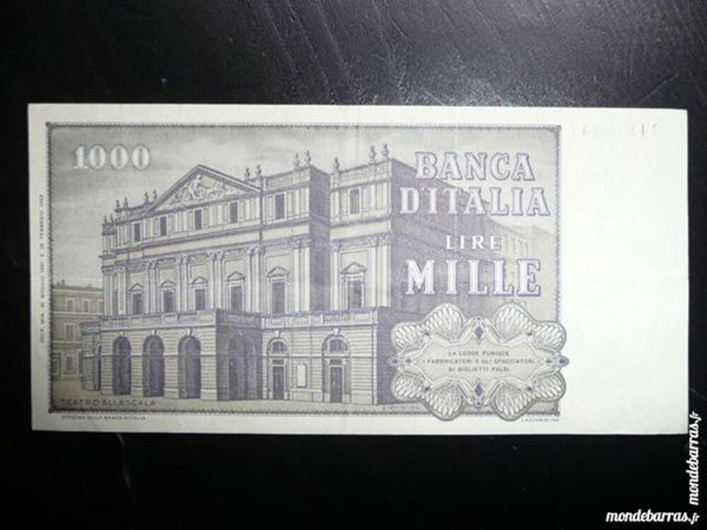 billet 1000 Lire Italie 1969 