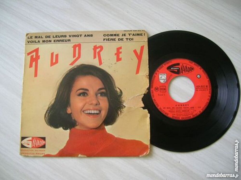 45 TOURS EP AUDREY Le mal de leurs vingt ans CD et vinyles