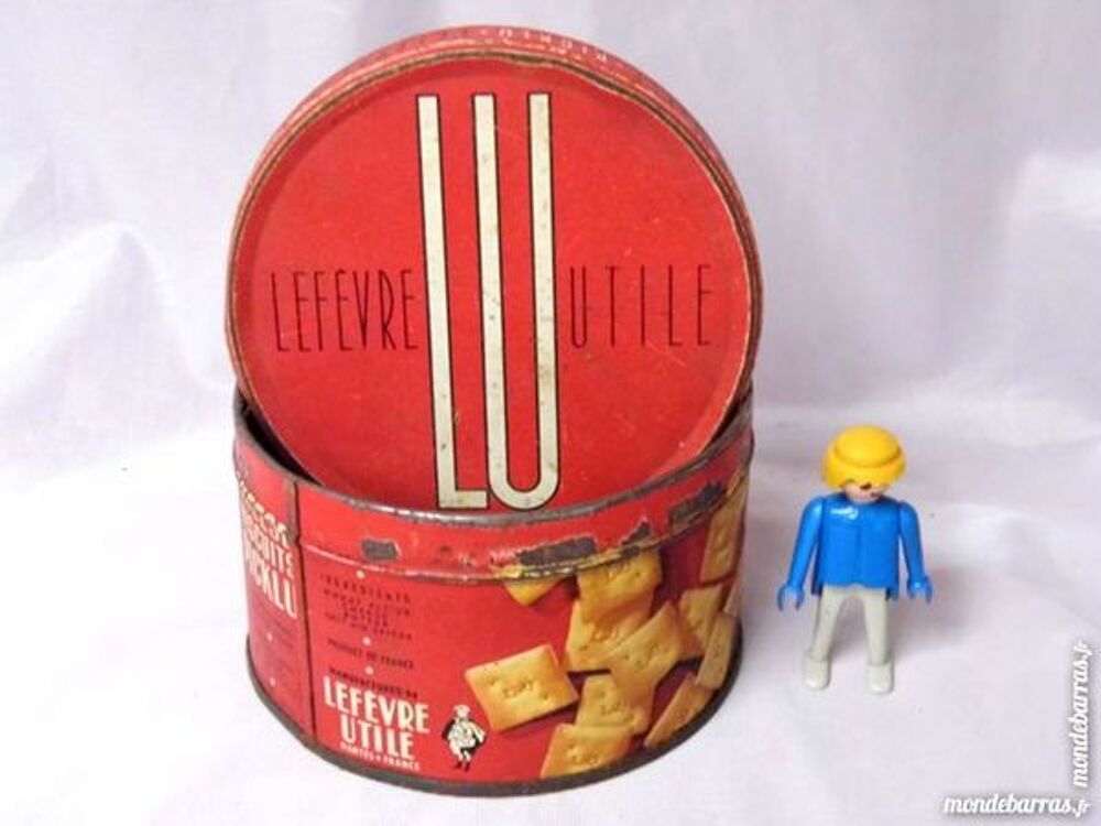 ANCIENNE BOITE BISCUIT LU LEFEVRE UTILE VINTAGE Décoration