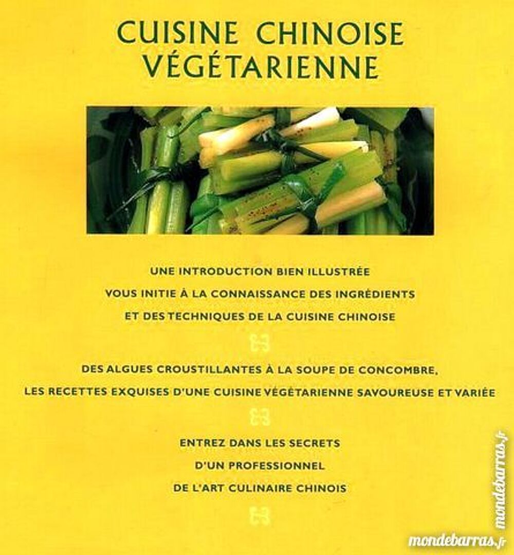 CUISINE V&Eacute;G&Eacute;TARIENNE CHINOISE Livres et BD