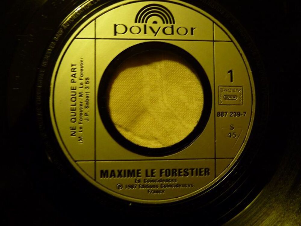 Vinyl Maxime LE FORESTIER CD et vinyles