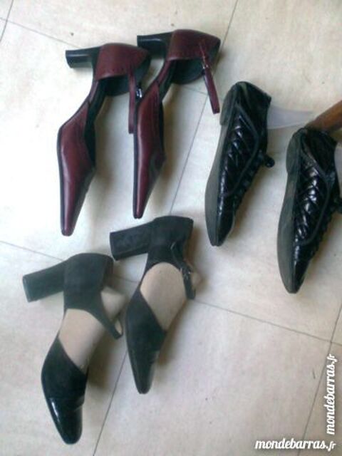 lot de 3 p. CHAUSSURES - cuir - 37 - zoe 3 Martigues (13)